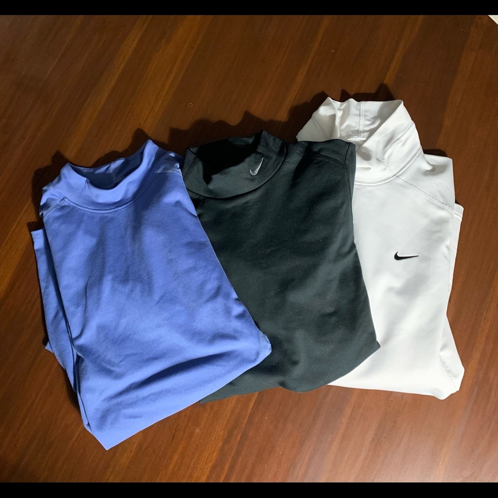 Nike & ASICS dri-fit shirts….Lot of 3….EUC…..size M
